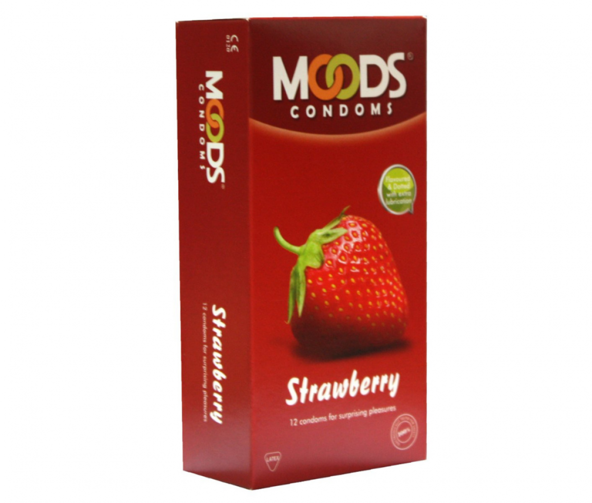 Moods Strawberry Condom 12's