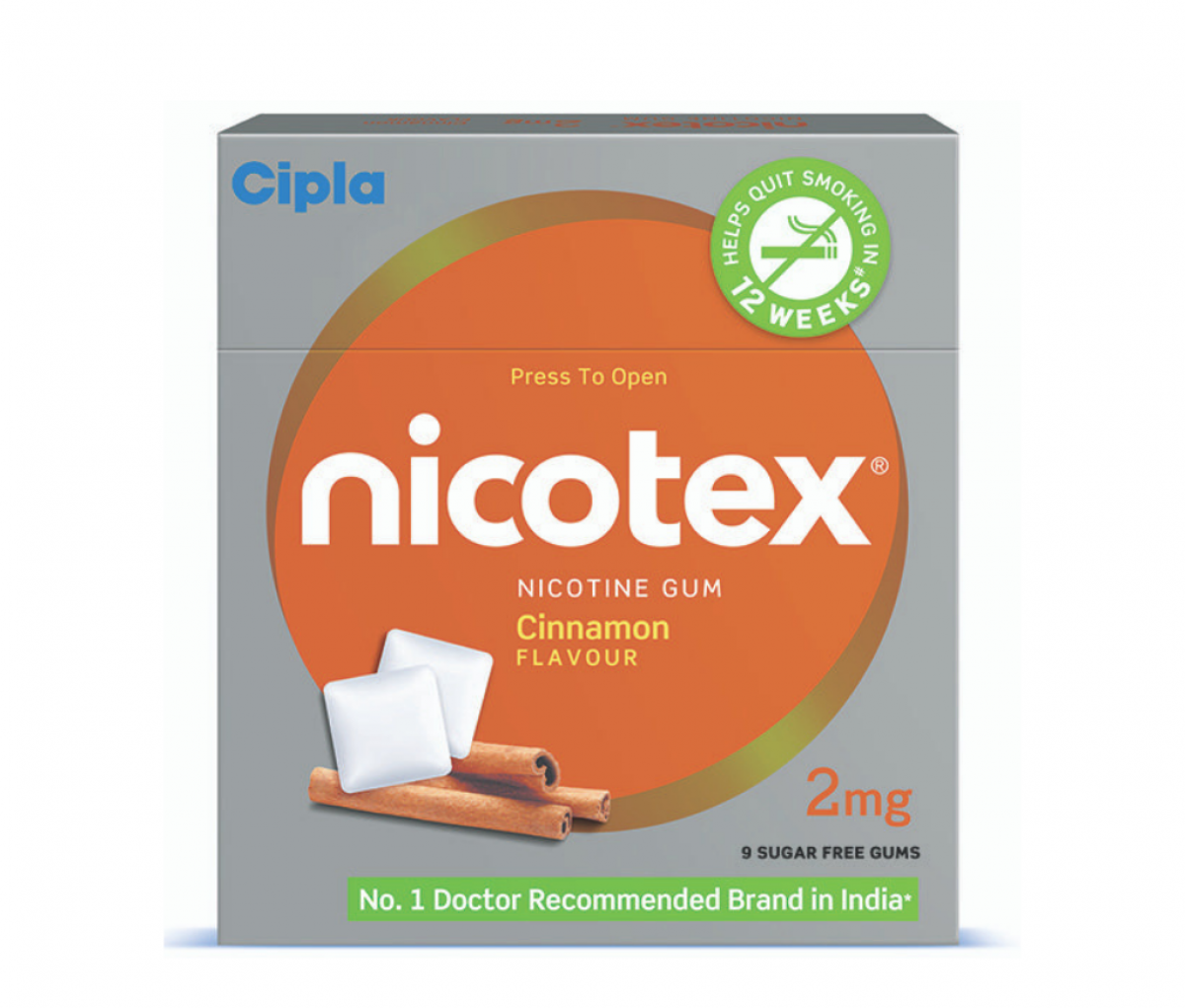 Nicotex 2mg Chewing Gums Cinnamon Sugar Free