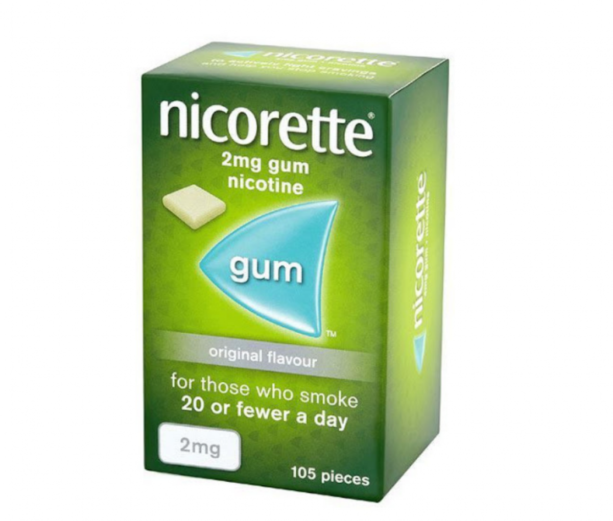 Nicorette 2mg Original Flavor Gum, 105 Pieces