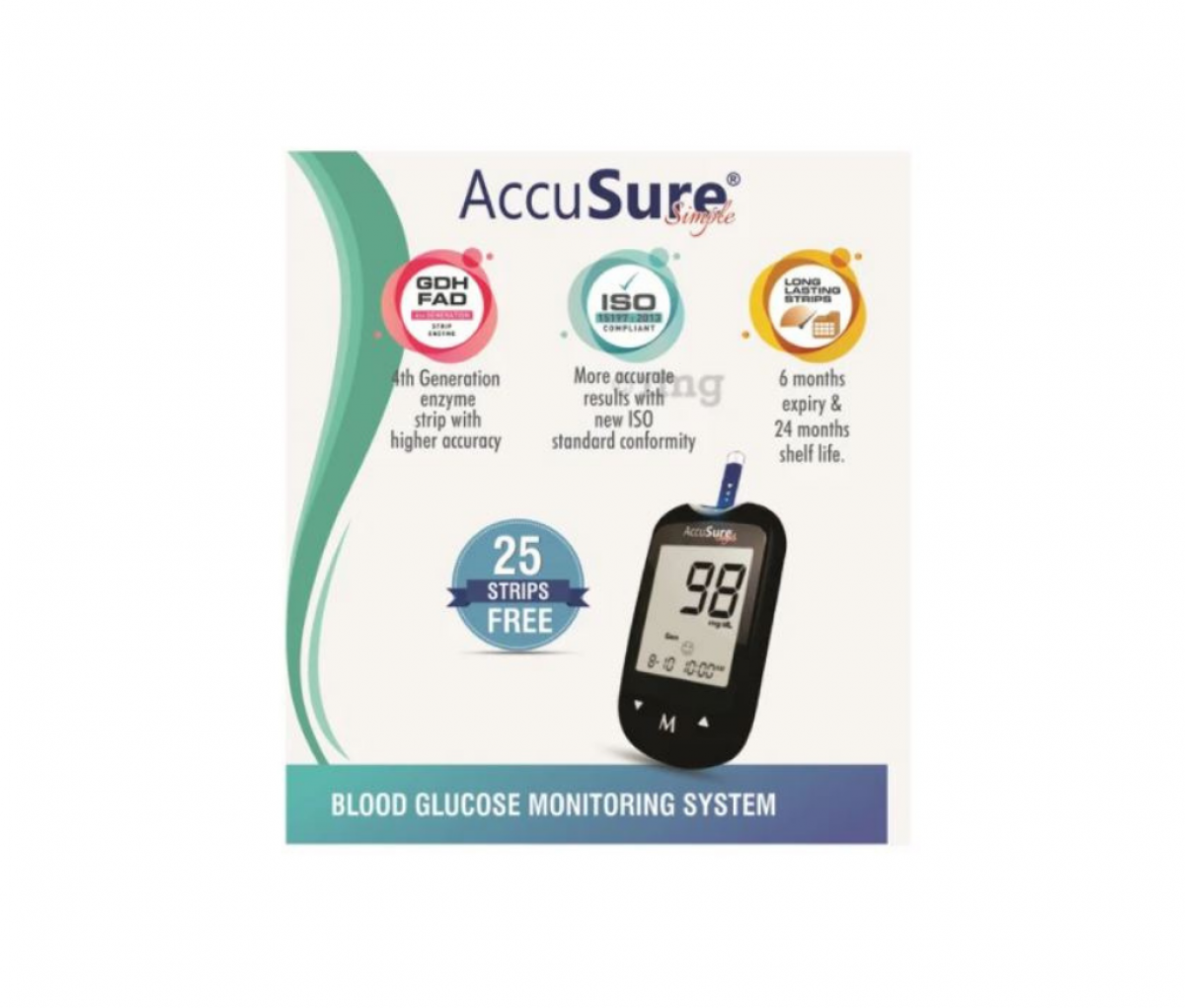 AccuSure Simple 4th Generation Blood Glucose Monitoring System